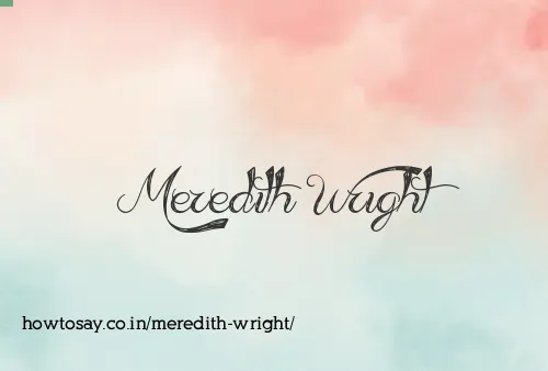 Meredith Wright