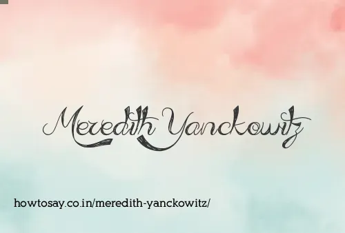 Meredith Yanckowitz