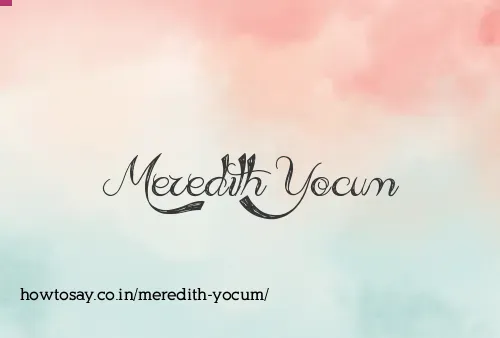 Meredith Yocum
