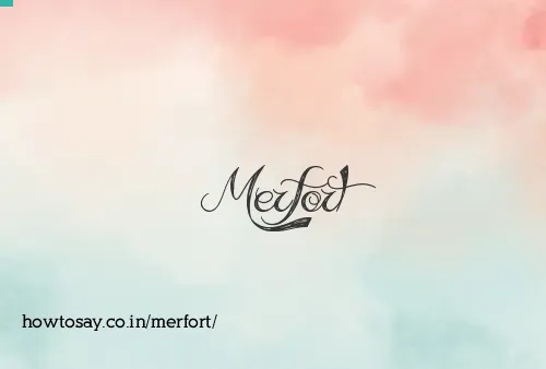 Merfort