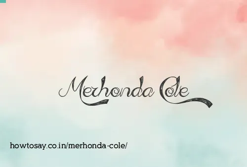 Merhonda Cole