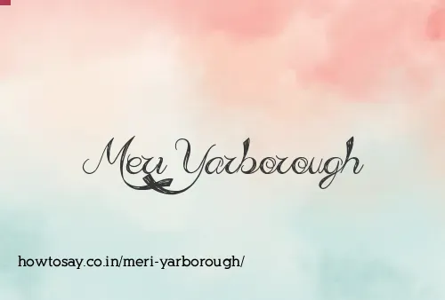 Meri Yarborough
