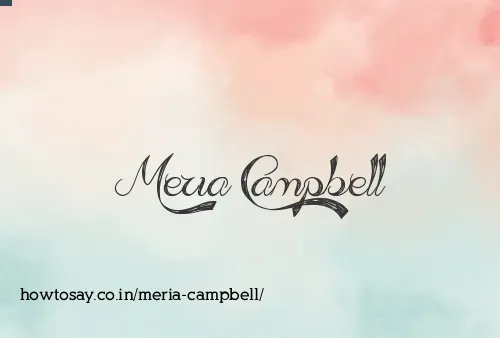 Meria Campbell