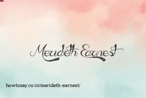 Merideth Earnest
