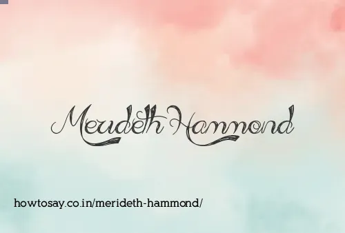 Merideth Hammond