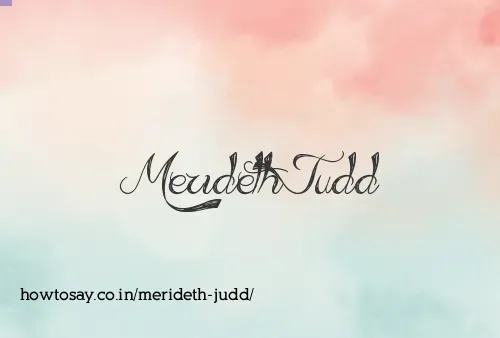 Merideth Judd