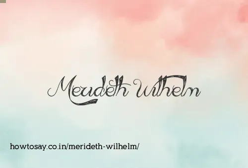 Merideth Wilhelm