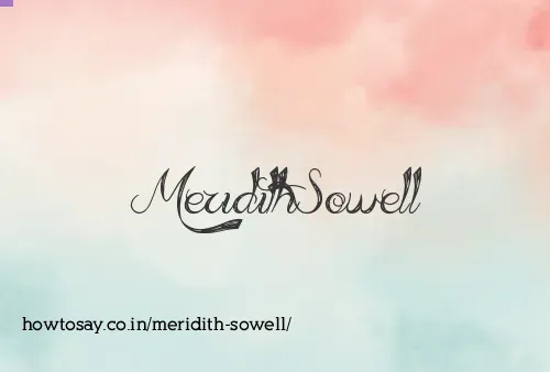 Meridith Sowell