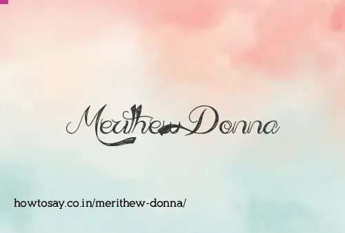 Merithew Donna