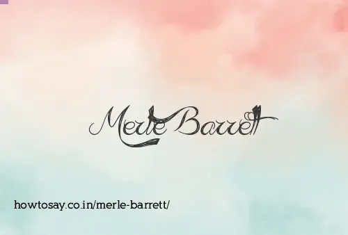 Merle Barrett