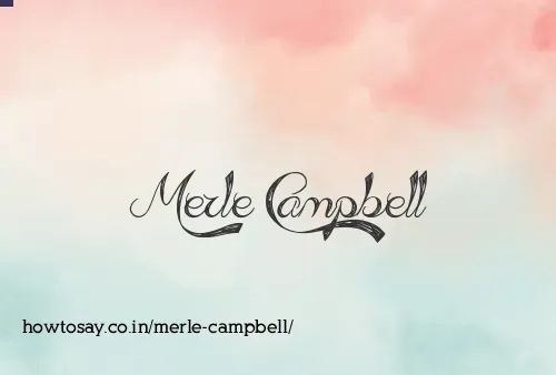 Merle Campbell