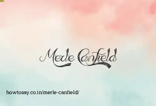 Merle Canfield