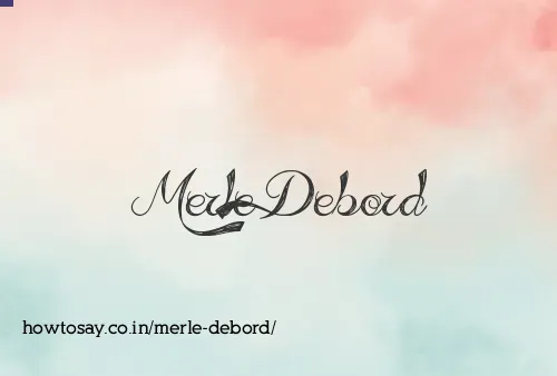 Merle Debord
