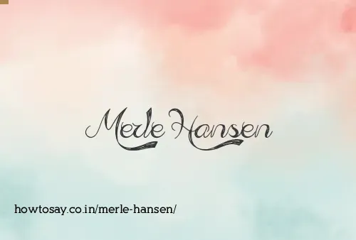 Merle Hansen
