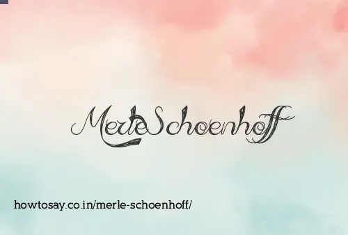Merle Schoenhoff