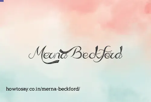 Merna Beckford