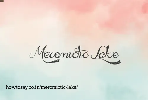 Meromictic Lake