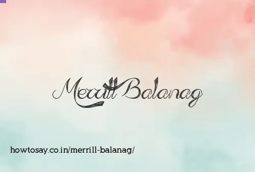 Merrill Balanag