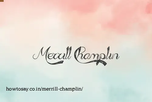 Merrill Champlin