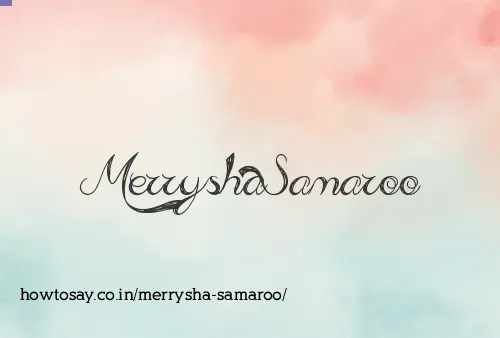 Merrysha Samaroo