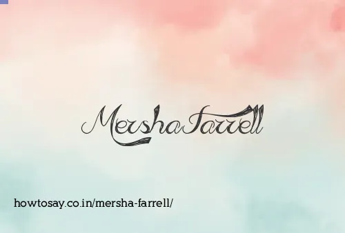 Mersha Farrell