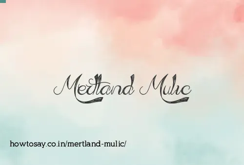 Mertland Mulic