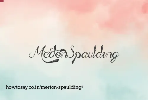 Merton Spaulding