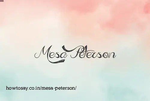 Mesa Peterson