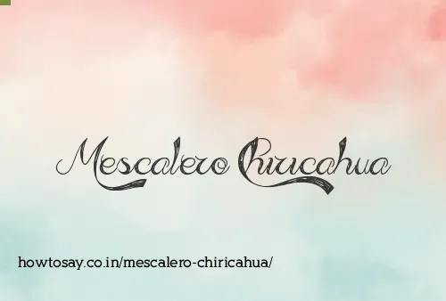 Mescalero Chiricahua