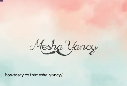 Mesha Yancy