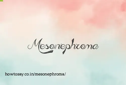 Mesonephroma