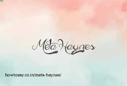 Meta Haynes