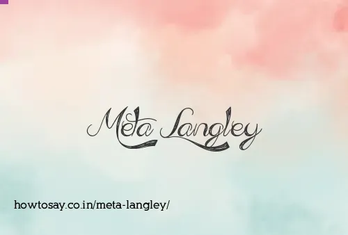 Meta Langley
