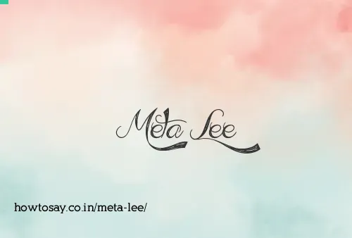 Meta Lee