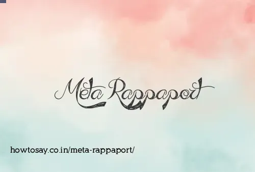 Meta Rappaport