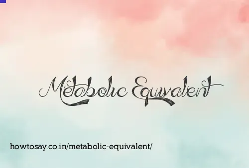 Metabolic Equivalent