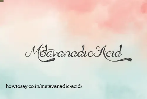 Metavanadic Acid