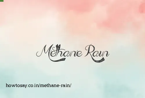 Methane Rain