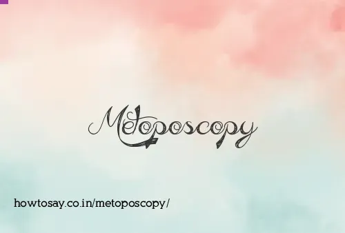 Metoposcopy