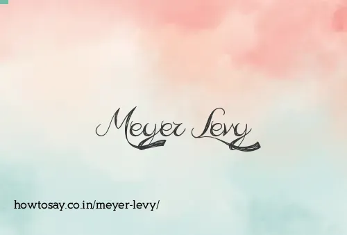 Meyer Levy