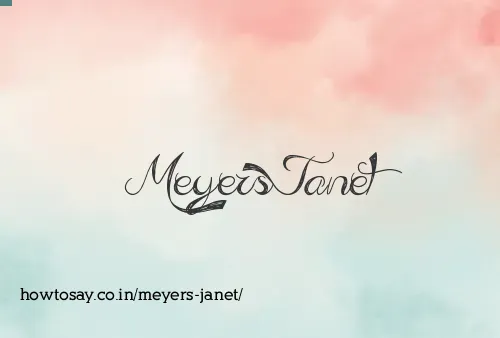 Meyers Janet