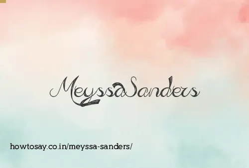 Meyssa Sanders
