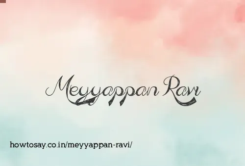 Meyyappan Ravi