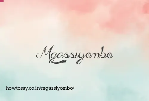 Mgassiyombo