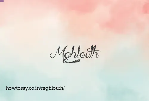 Mghlouth