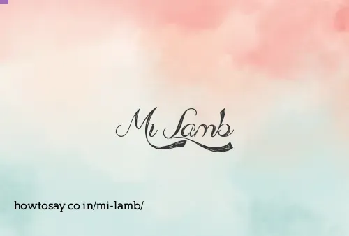 Mi Lamb