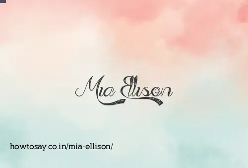 Mia Ellison