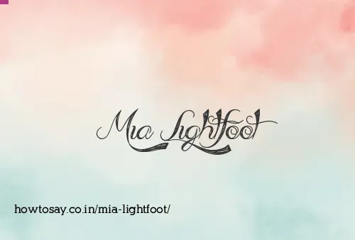 Mia Lightfoot