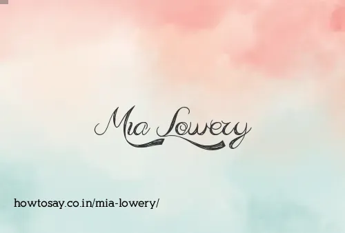 Mia Lowery