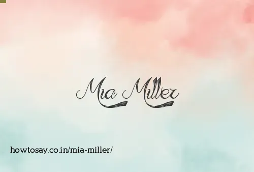 Mia Miller